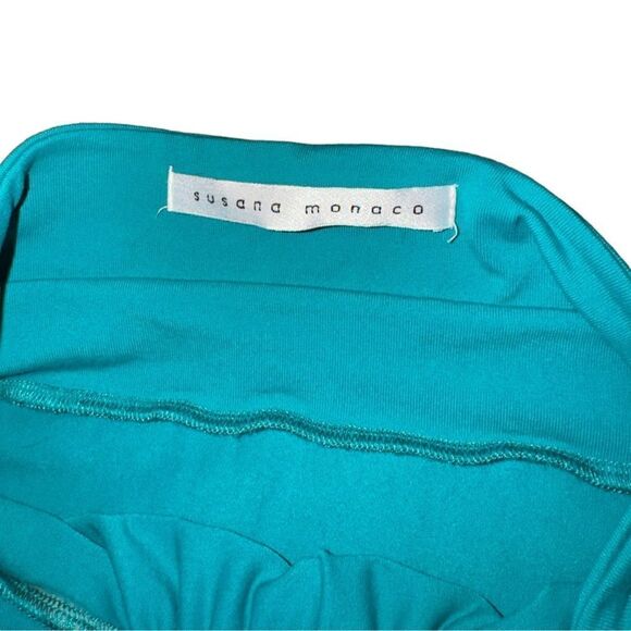 Susana Monaco Women's V Neck Tie Halter Neck Maxi Dress in St Tropez Size Small - Picture 7 of 9